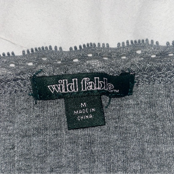 Gray Wild Fable Lace Outline Tank Top - Picture 3 of 3